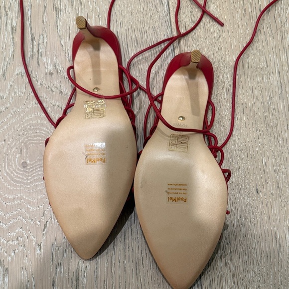 RAYE Burgundy Strappy Heels - Picture 3 of 4